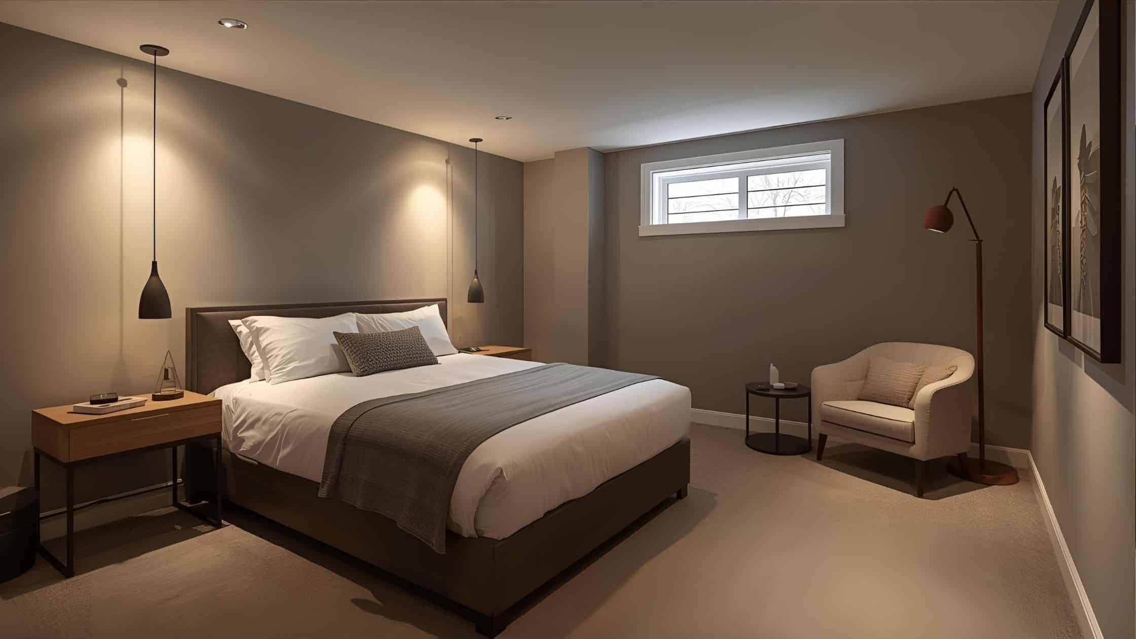 793343f7-bb13-40ac-9c76-3c8728498445 Modern home theater room with large TV, comfortable seating, and ambient lighting.